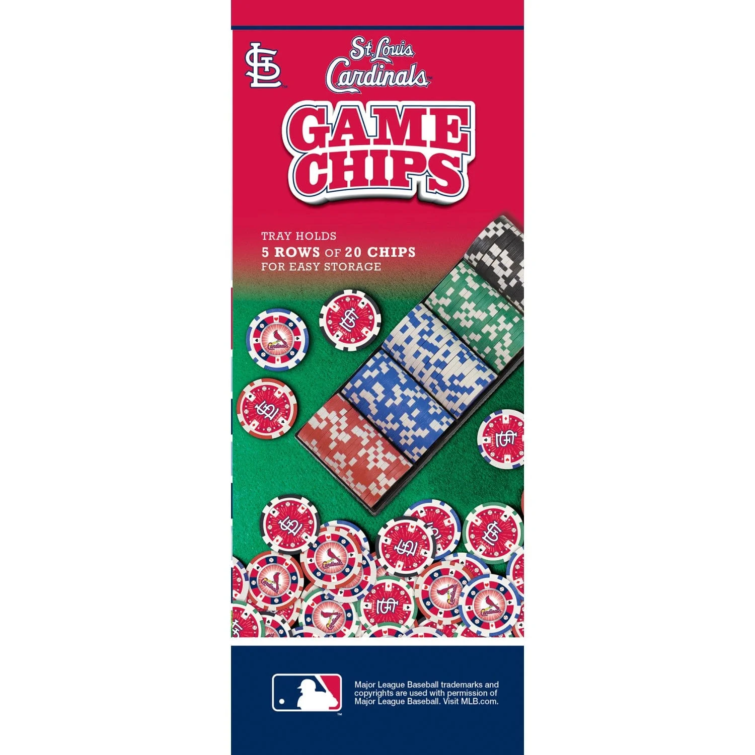 St. Louis Cardinals 100 Piece Poker Chips - Image 4