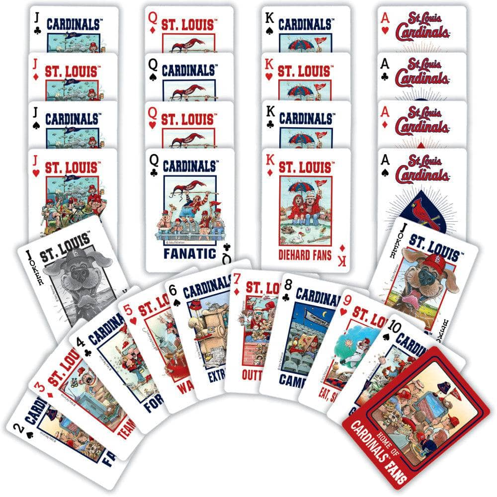 St. Louis Cardinals Fan Deck Playing Cards - 54 Card Deck - Image 2