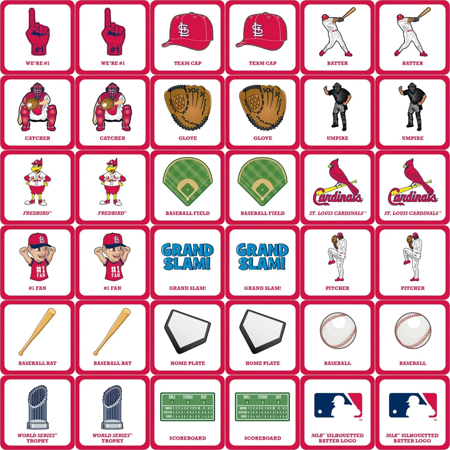 St. Louis Cardinals Matching Game - Image 2