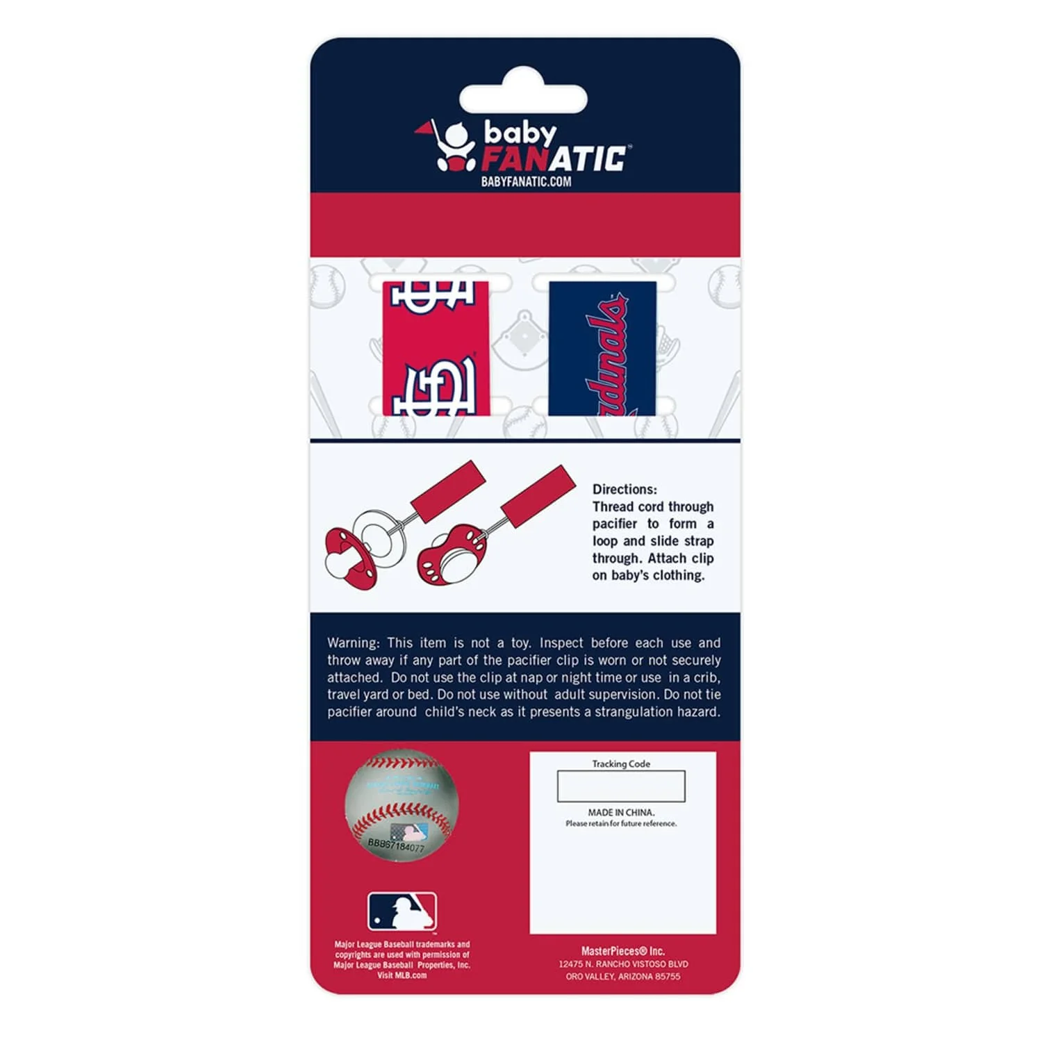 St. Louis Cardinals - Pacifier Clip 2-Pack - Image 3