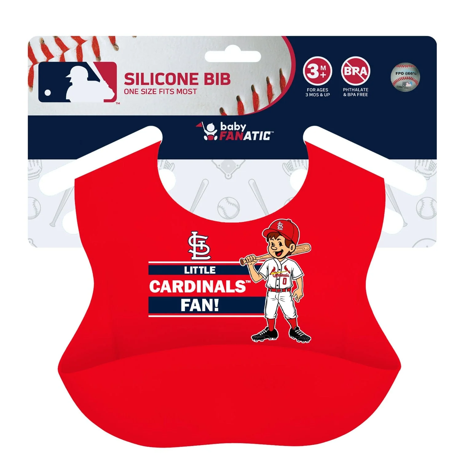 St. Louis Cardinals - MLB Silicone Bib - Image 2