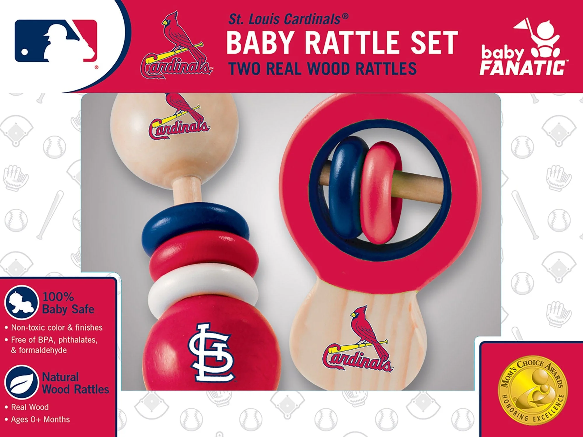 St. Louis Cardinals - Baby Rattles 2-Pack - Image 2