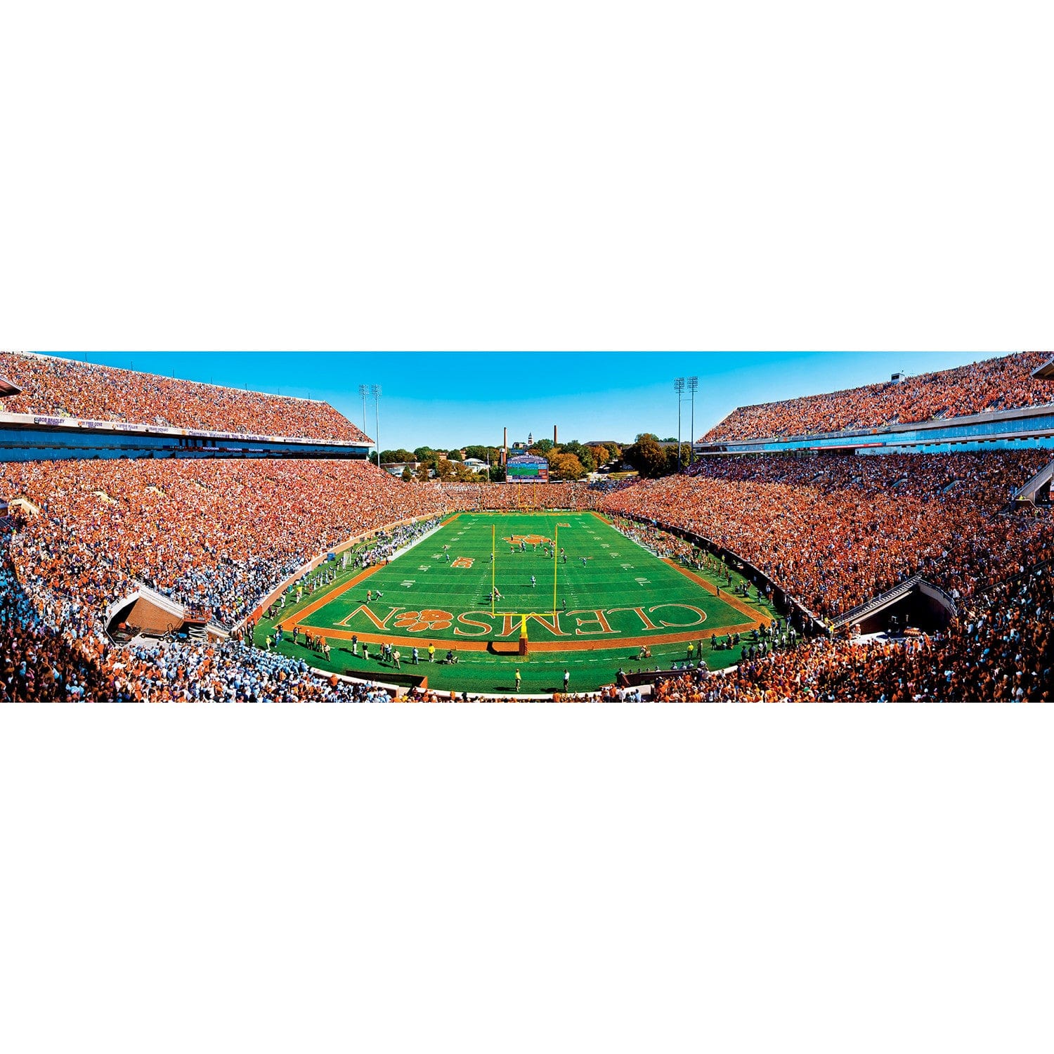 Clemson Tigers - 1000 Piece Panoramic Jigsaw Puzzle - End View - Image 2