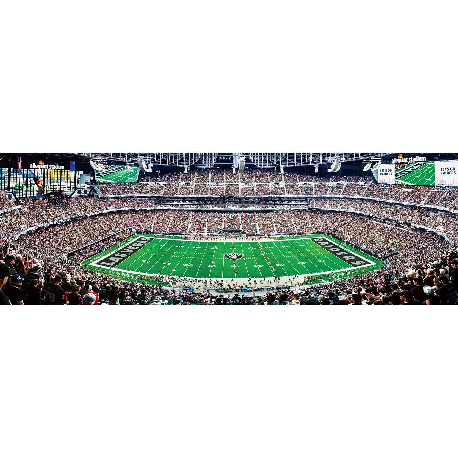 Las Vegas Raiders - 1000 Piece Panoramic Jigsaw Puzzle - Center View - Image 2