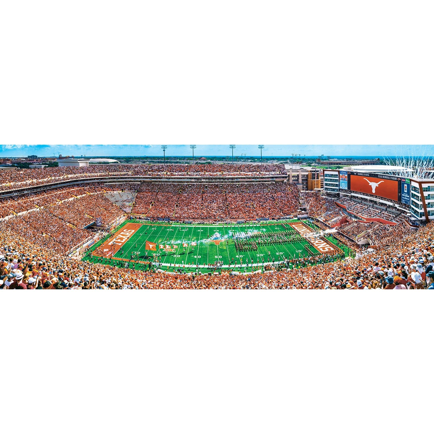 Texas Longhorns - 1000 Piece Panoramic Jigsaw Puzzle - Image 2