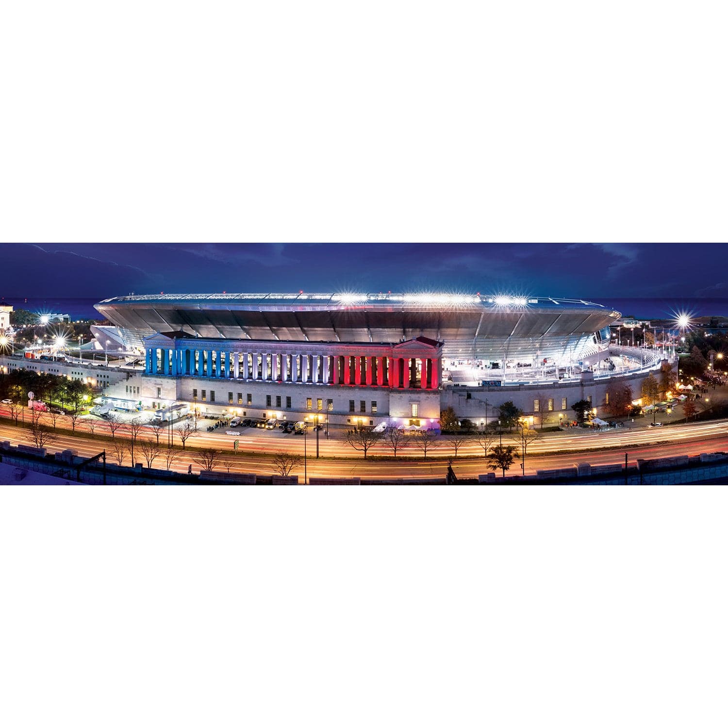 Chicago Bears - Stadium View 1000 Piece Panoramic Jigsaw Puzzle - Image 2