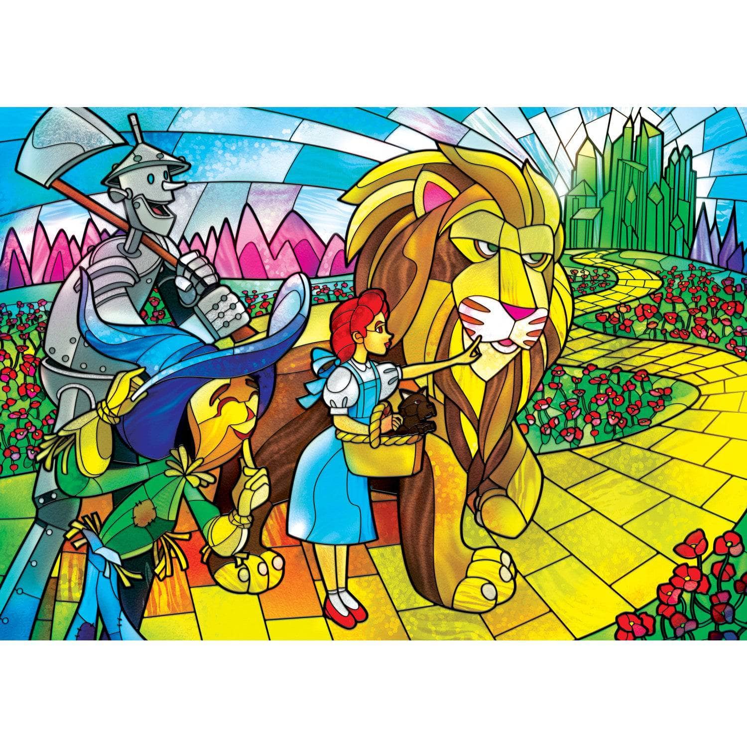 Stained Glass - Wizard of Oz 500 Piece Jigsaw Puzzle - Image 2