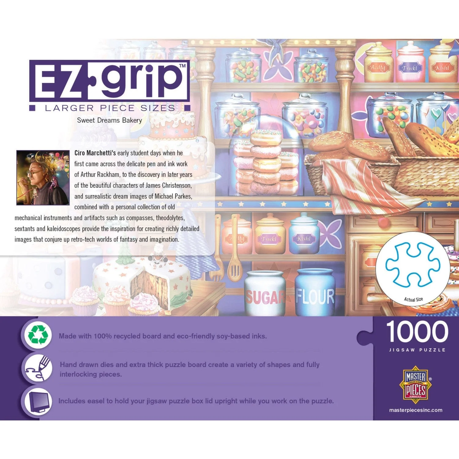 EZ Grip - Sweet Dreams Bakery 1000 Piece Jigsaw Puzzle - Image 3