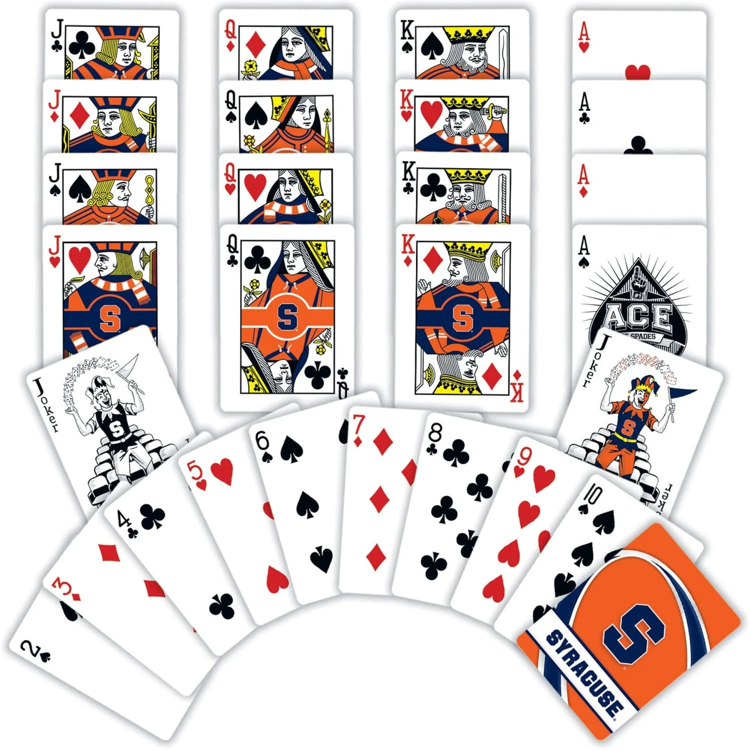 Syracuse Orange Playing Cards - 54 Card Deck - Image 2