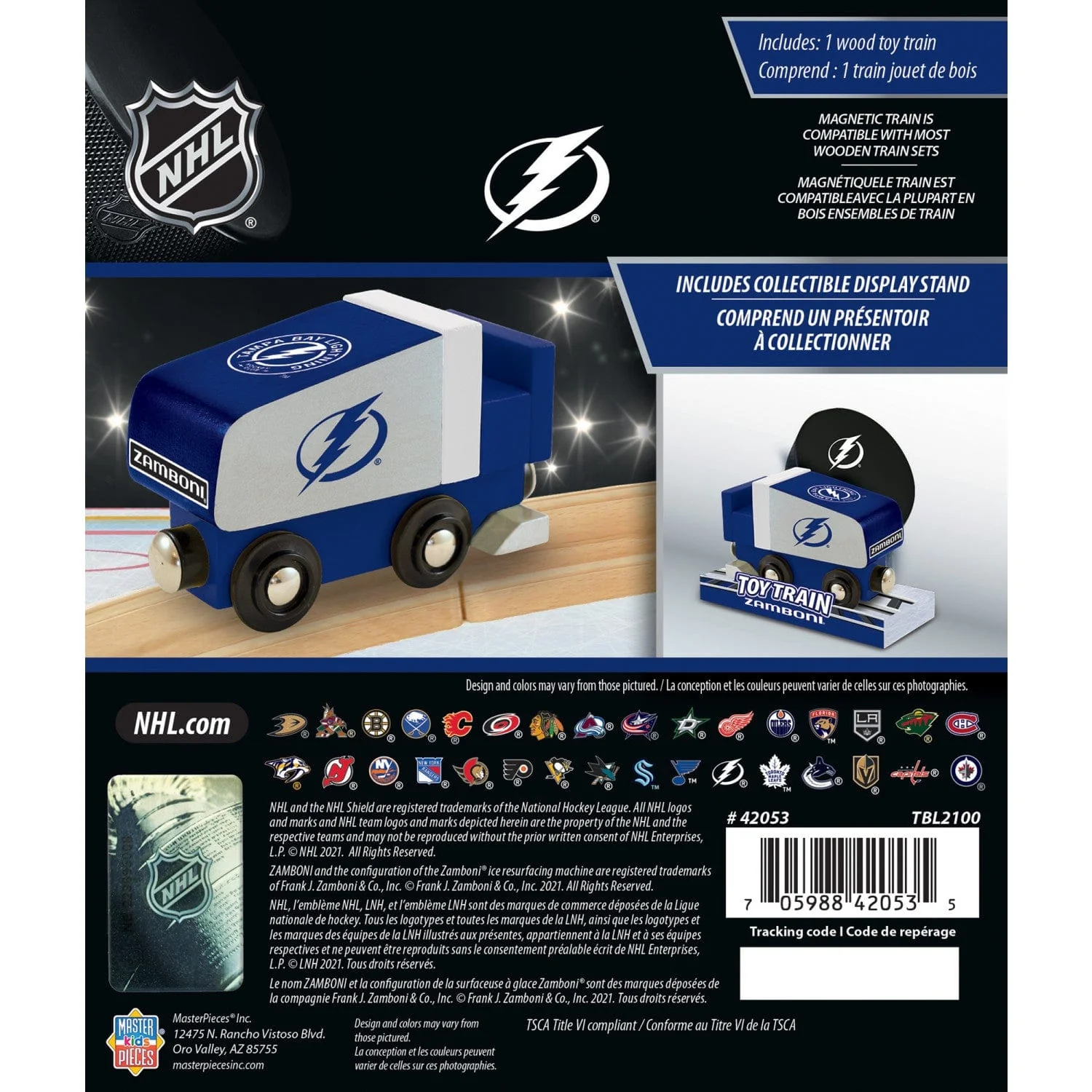 Tampa Bay Lightning Toy Zamboni Train Engine - Image 3