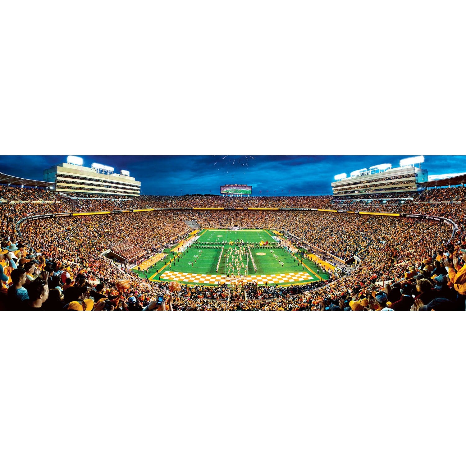 Tennessee Volunteers - 1000 Piece Panoramic Jigsaw Puzzle - End View - Image 2