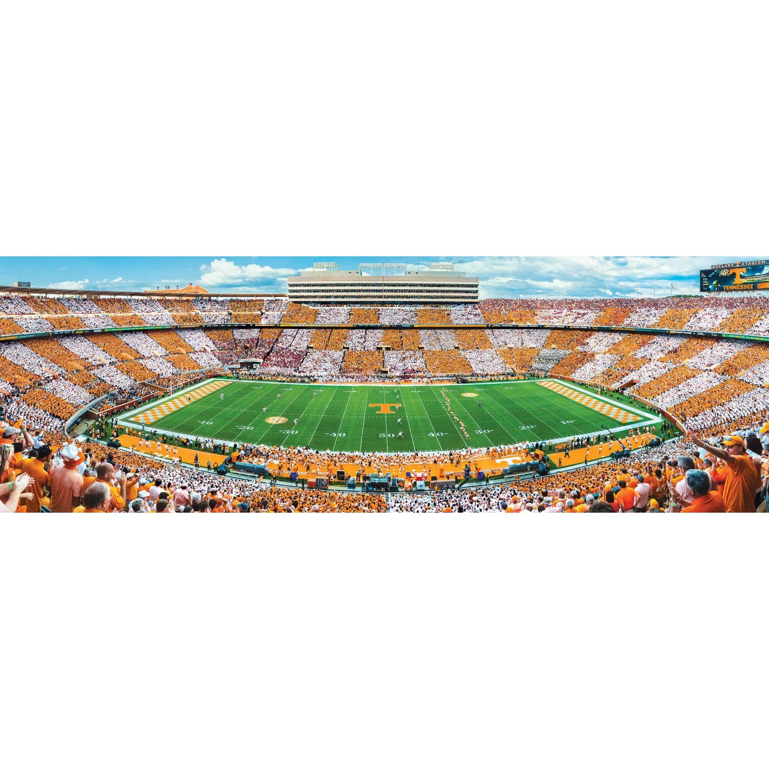 Tennessee Volunteers - 1000 Piece Panoramic Jigsaw Puzzle - Center View - Image 2