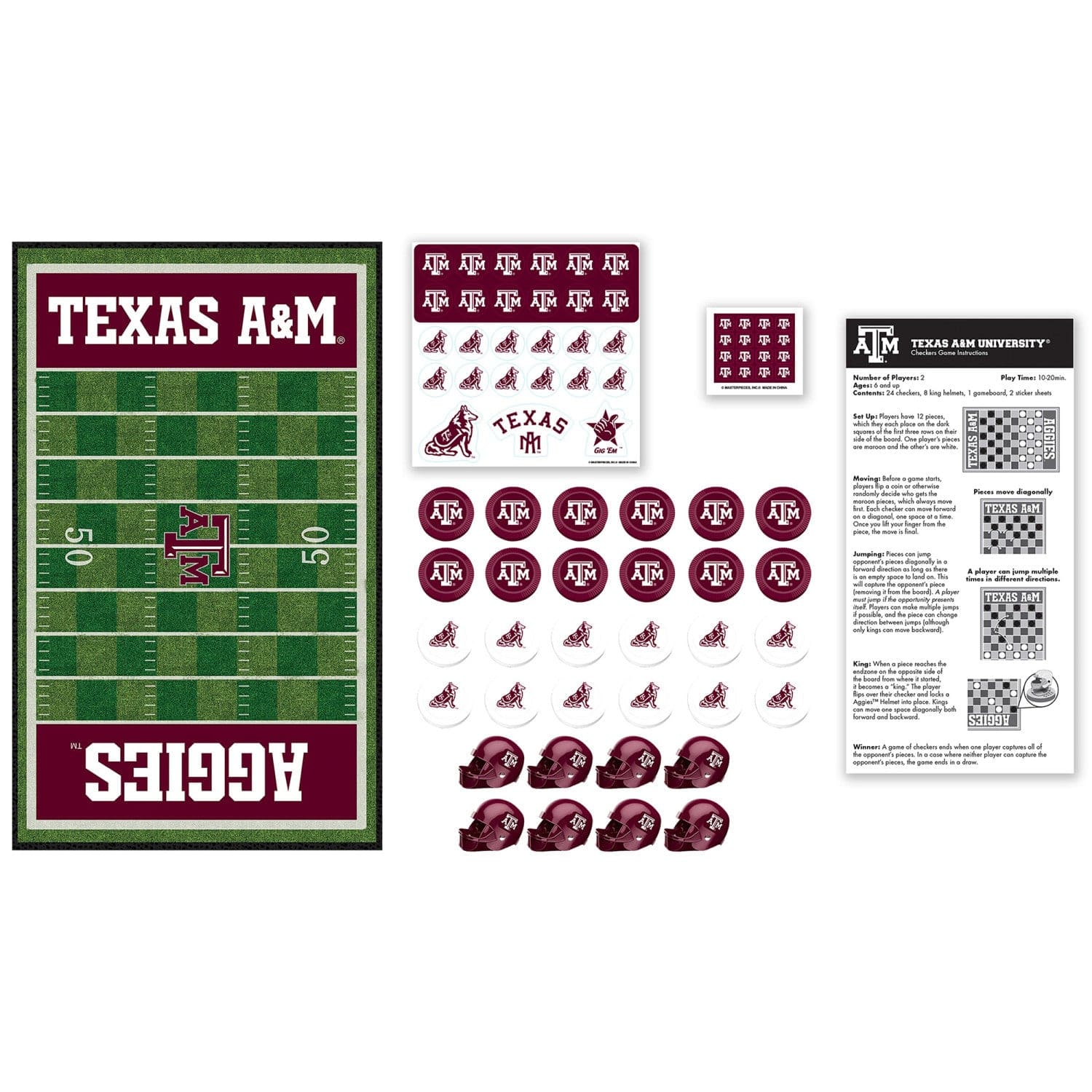 Texas A&M Aggies Checkers Board Game - Image 2