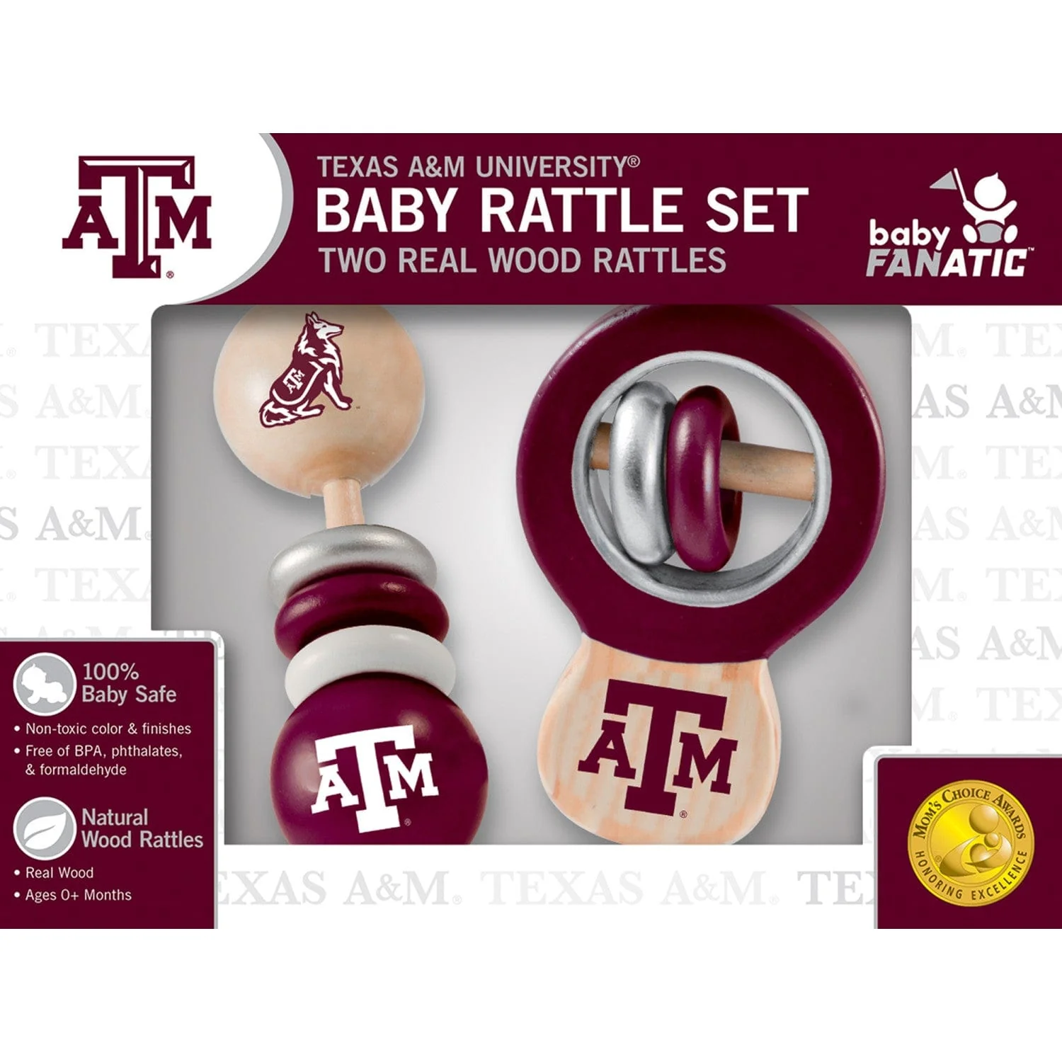 Texas A&M Aggies - Baby Rattles 2-Pack - Image 2