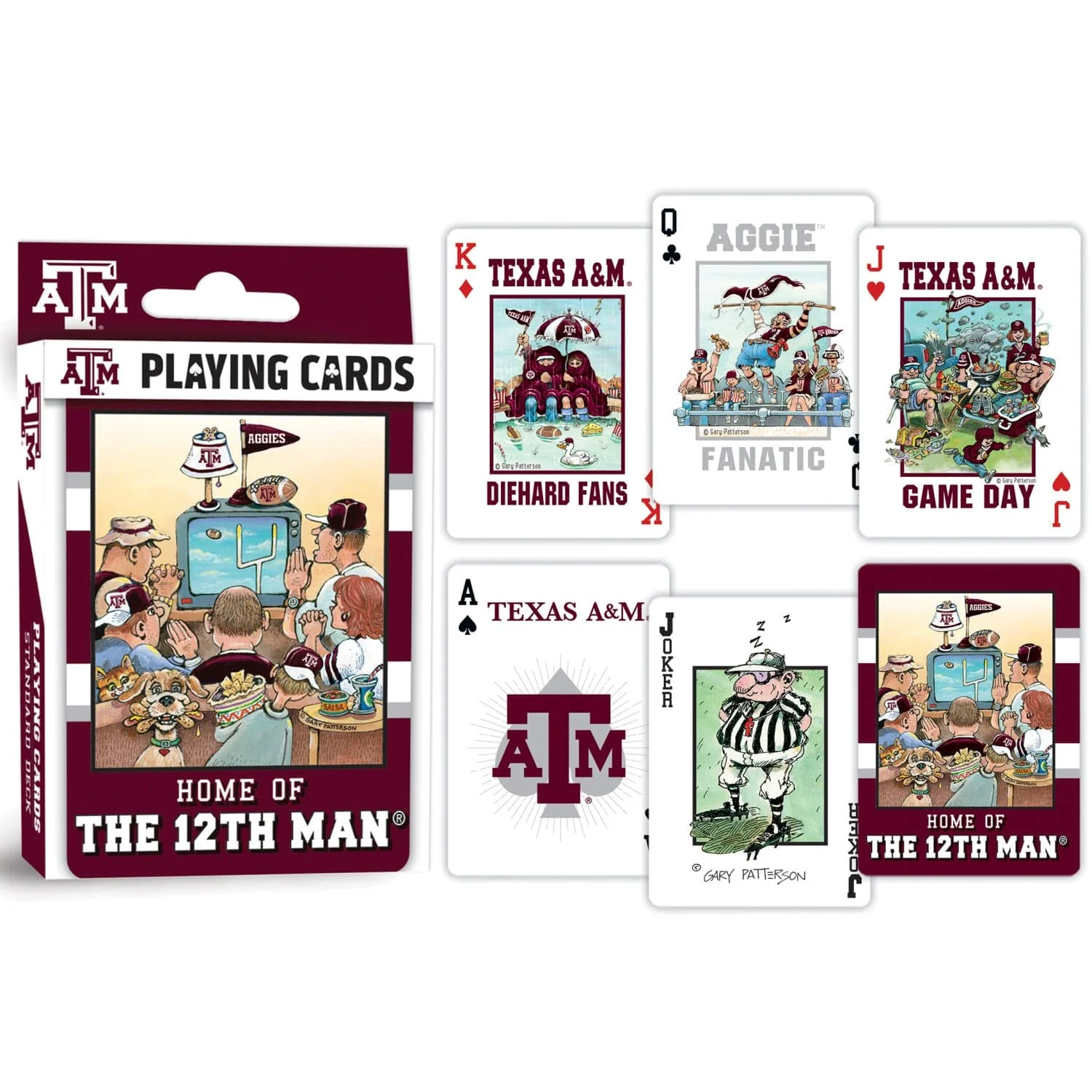 Texas A&M Aggies Fan Deck Playing Cards - 54 Card Deck - Image 3