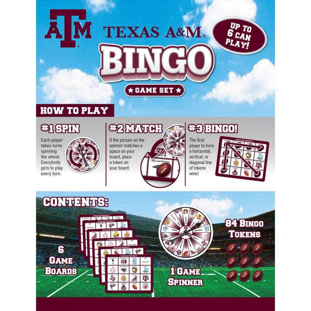 Texas A&M Aggies NCAA Bingo Game - Image 3
