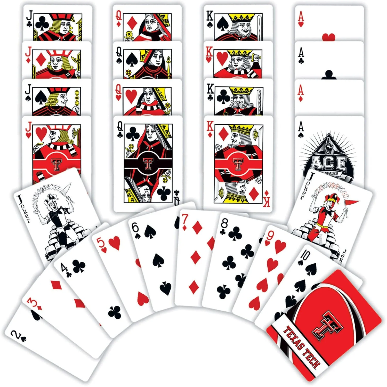 Texas Tech Red Raiders Playing Cards - 54 Card Deck - Image 2