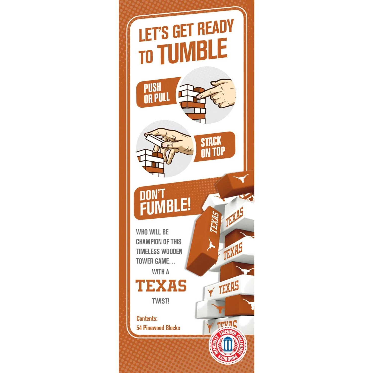 Texas Longhorns Tumble Tower - Image 3
