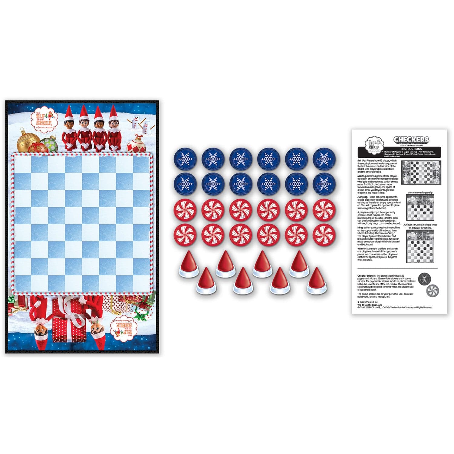 Elf on the Shelf Checkers Board Game - Image 2