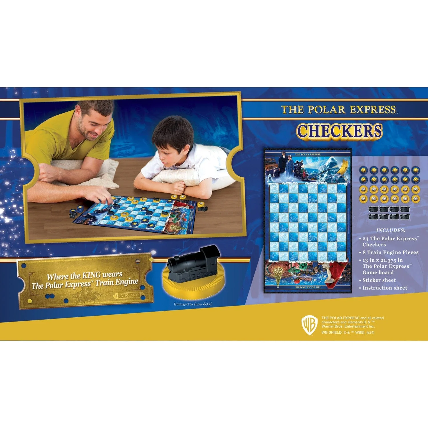 The Polar Express Checkers Board Game - Image 3