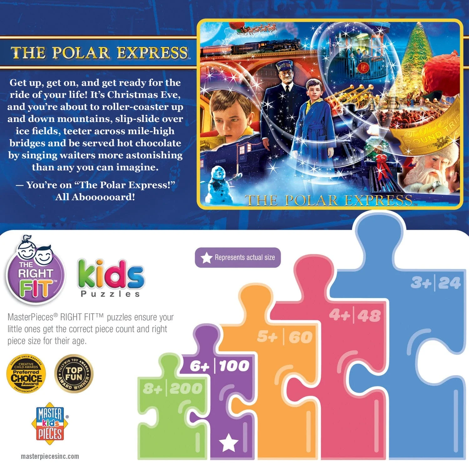 The Polar Express - Golden Ticket 100 Piece Jigsaw Puzzle - Image 3