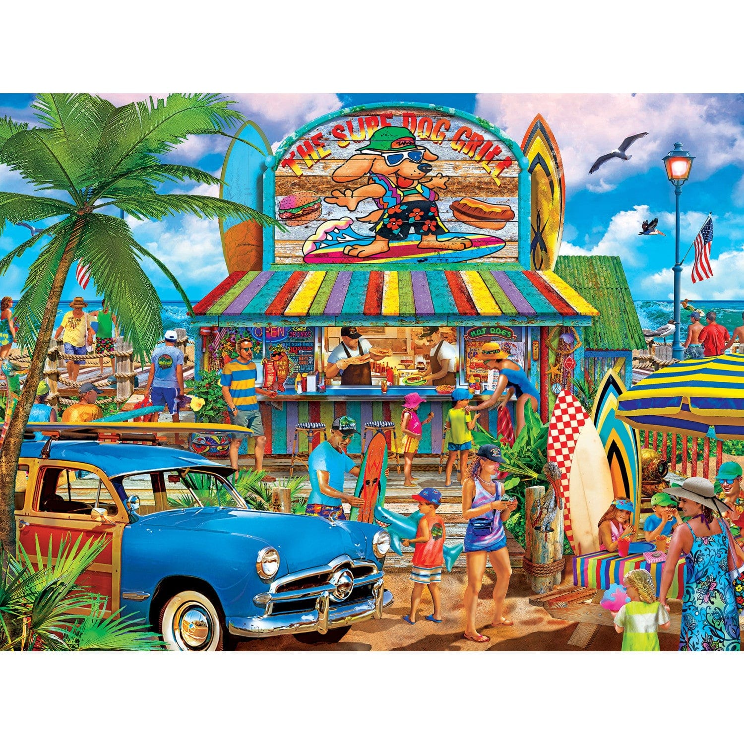 The Surf Dog Grill - Jigsaw Puzzle