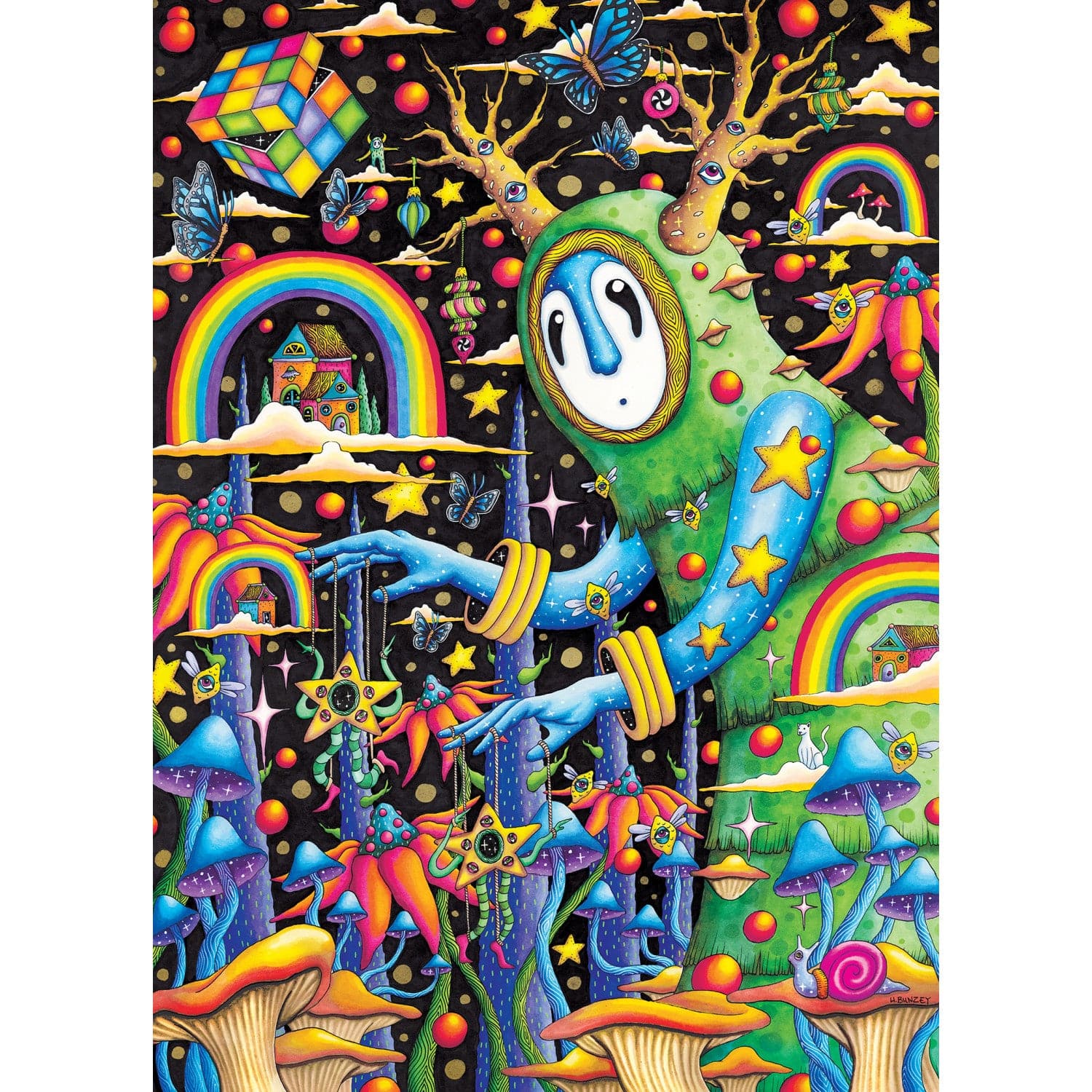 Wonderous Worlds - The World Was Mad 1000 Piece Jigsaw Puzzle - Image 2