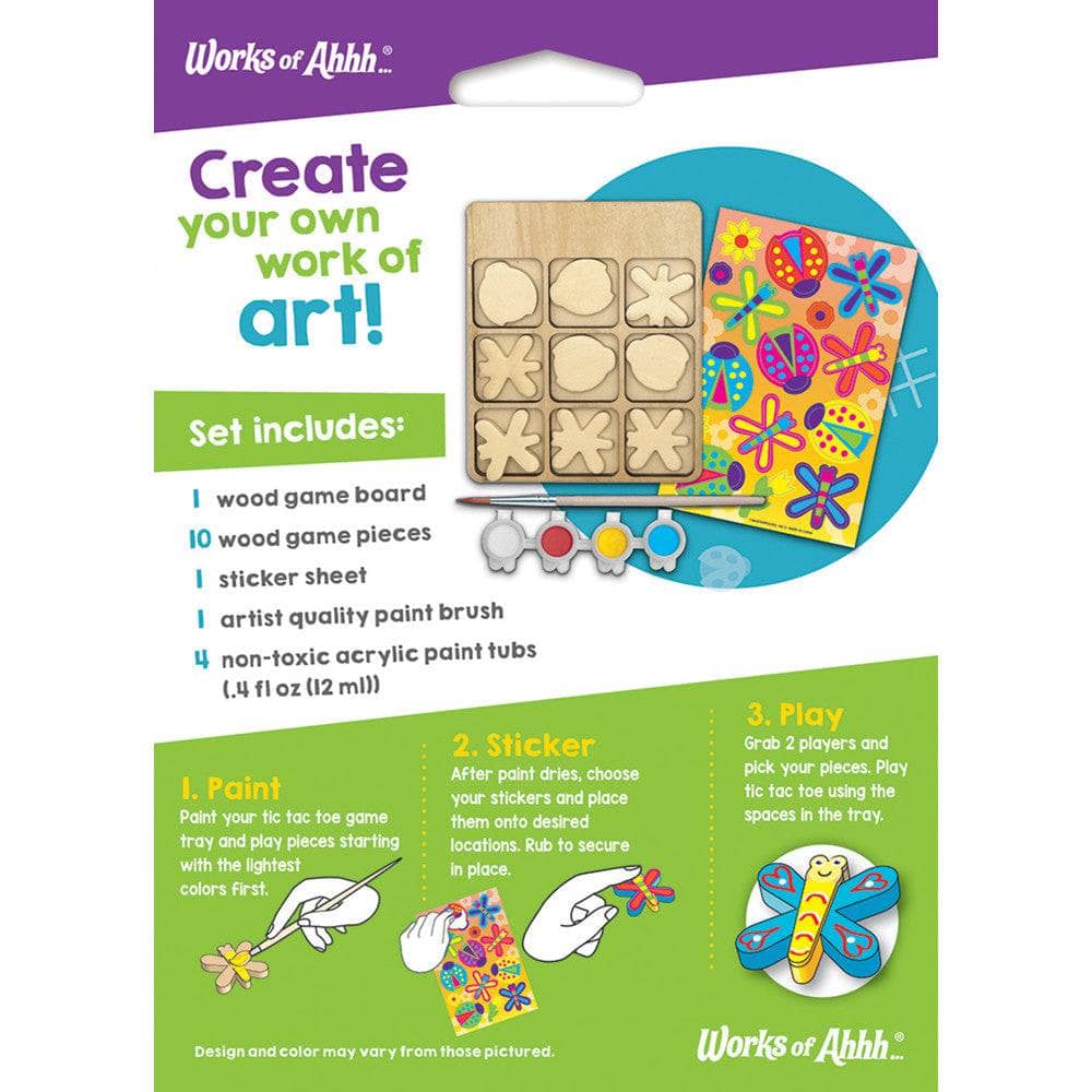 Tic Tac Toe - Wood Craft & Paint Kit - Image 3