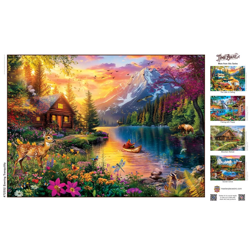 Time Away - Evening Tranquility 1000 Piece Jigsaw Puzzle - Image 4