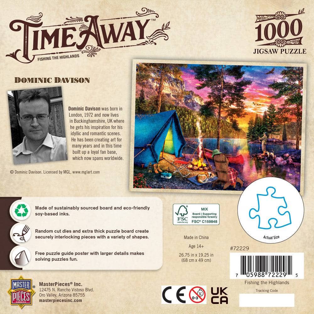 Time Away - Fishing the Highlands 1000 Piece Jigsaw Puzzle - Image 3