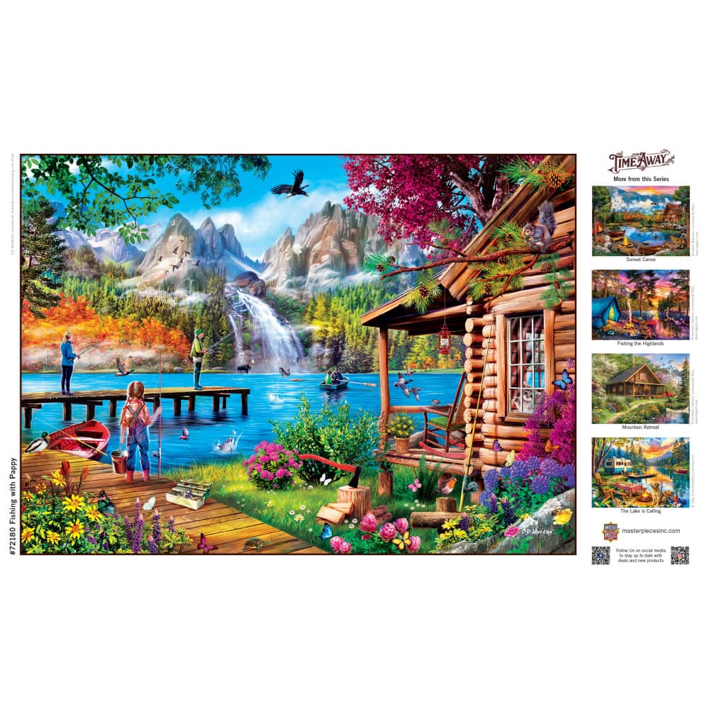 Time Away - Fishing with Pappy 1000 Piece Jigsaw Puzzle - Image 4