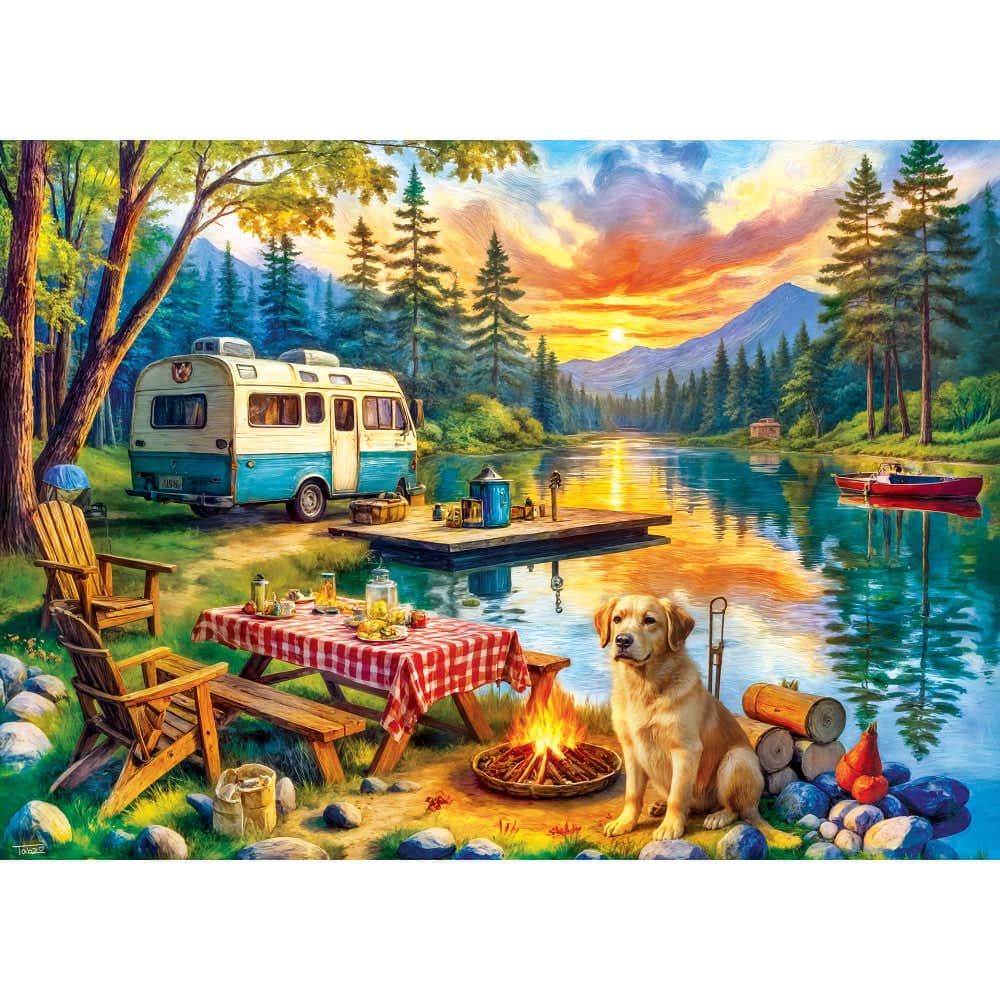 Time Away - The Lake is Calling 1000 Piece Jigsaw Puzzle - Image 2