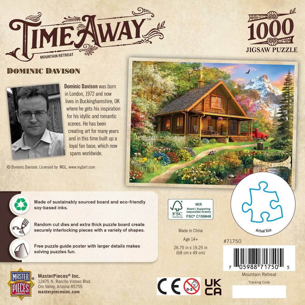 Time Away - Mountain Retreat 1000 Piece Jigsaw Puzzle - Image 3