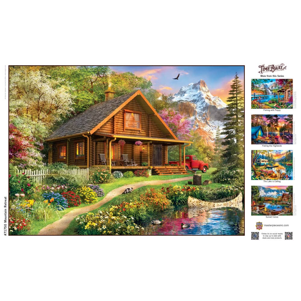 Time Away - Mountain Retreat 1000 Piece Jigsaw Puzzle - Image 4