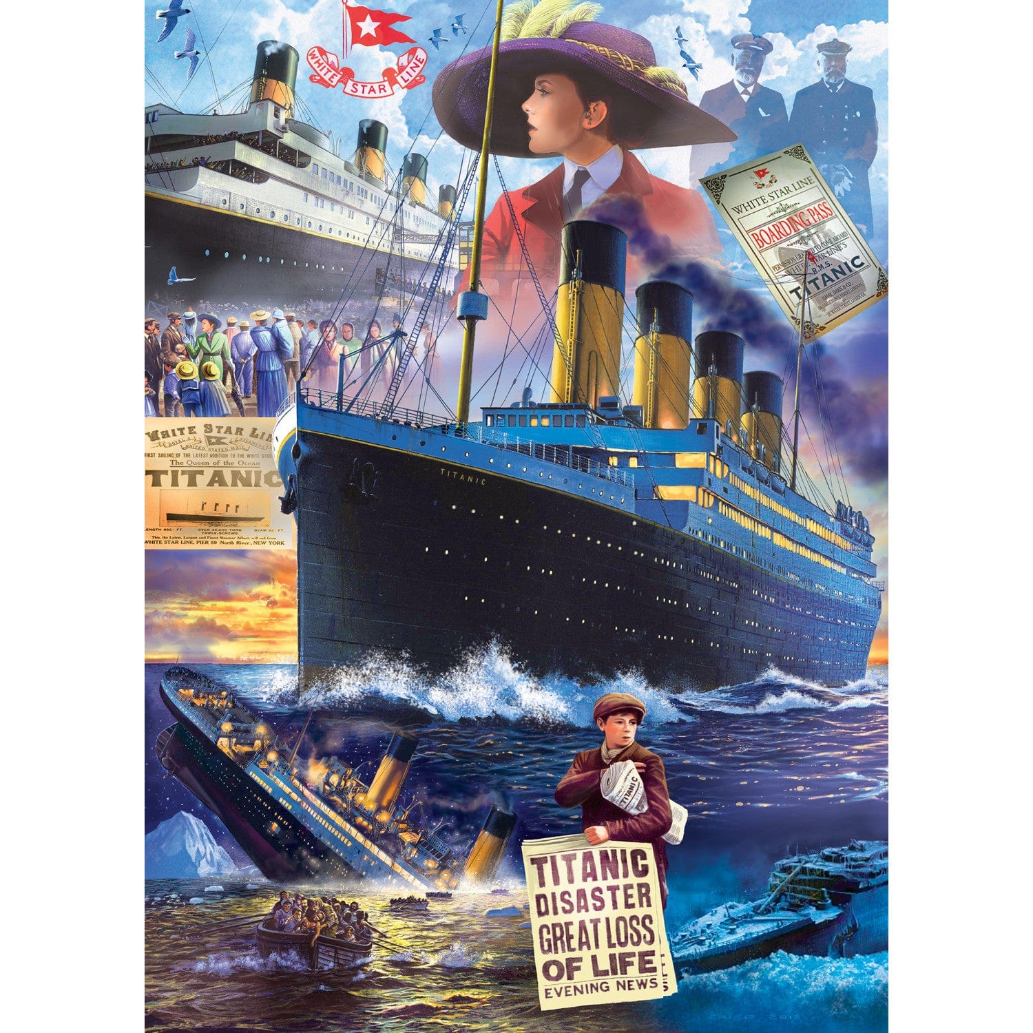 Titanic Collage - 1000 Piece Jigsaw Puzzle - Image 2