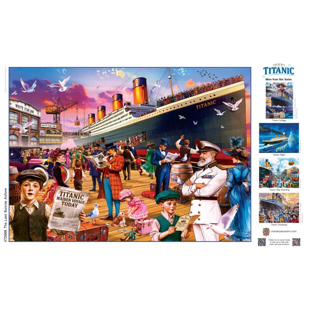 Titanic - The Last Sunrise Ashore 1000 Piece Jigsaw Puzzle - Image 4