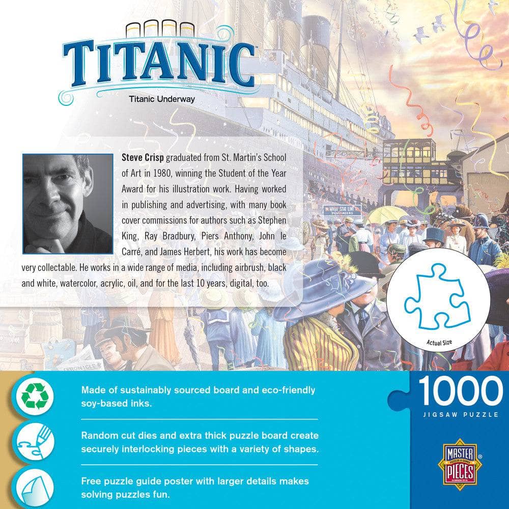 Titanic - Underway 1000 Piece Jigsaw Puzzle - Image 3