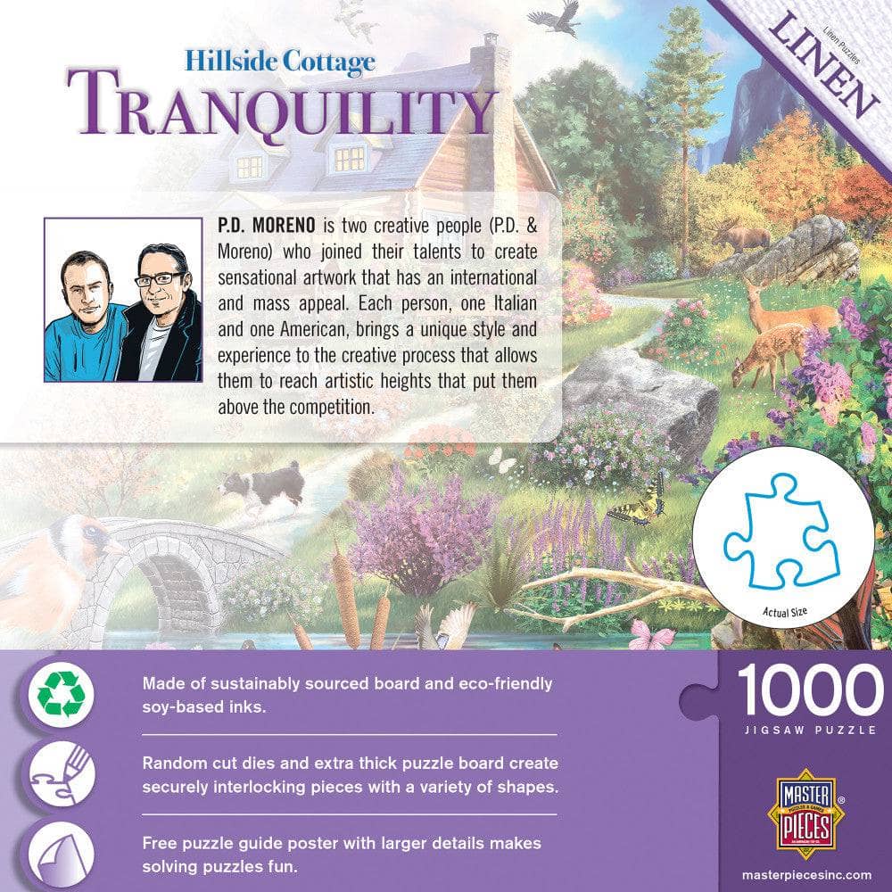 Tranquility - Hillside Cottage 1000 Piece Jigsaw Puzzle - Image 3