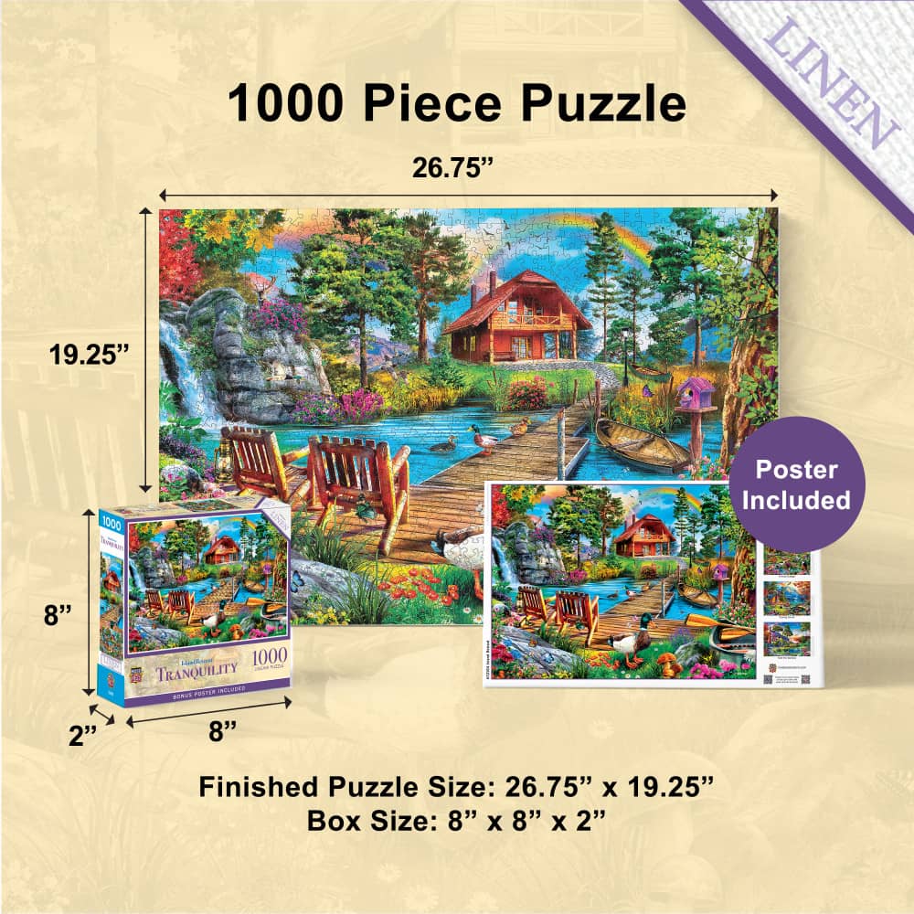 Tranquility - Island Retreat 1000 Piece Jigsaw Puzzle - Image 5