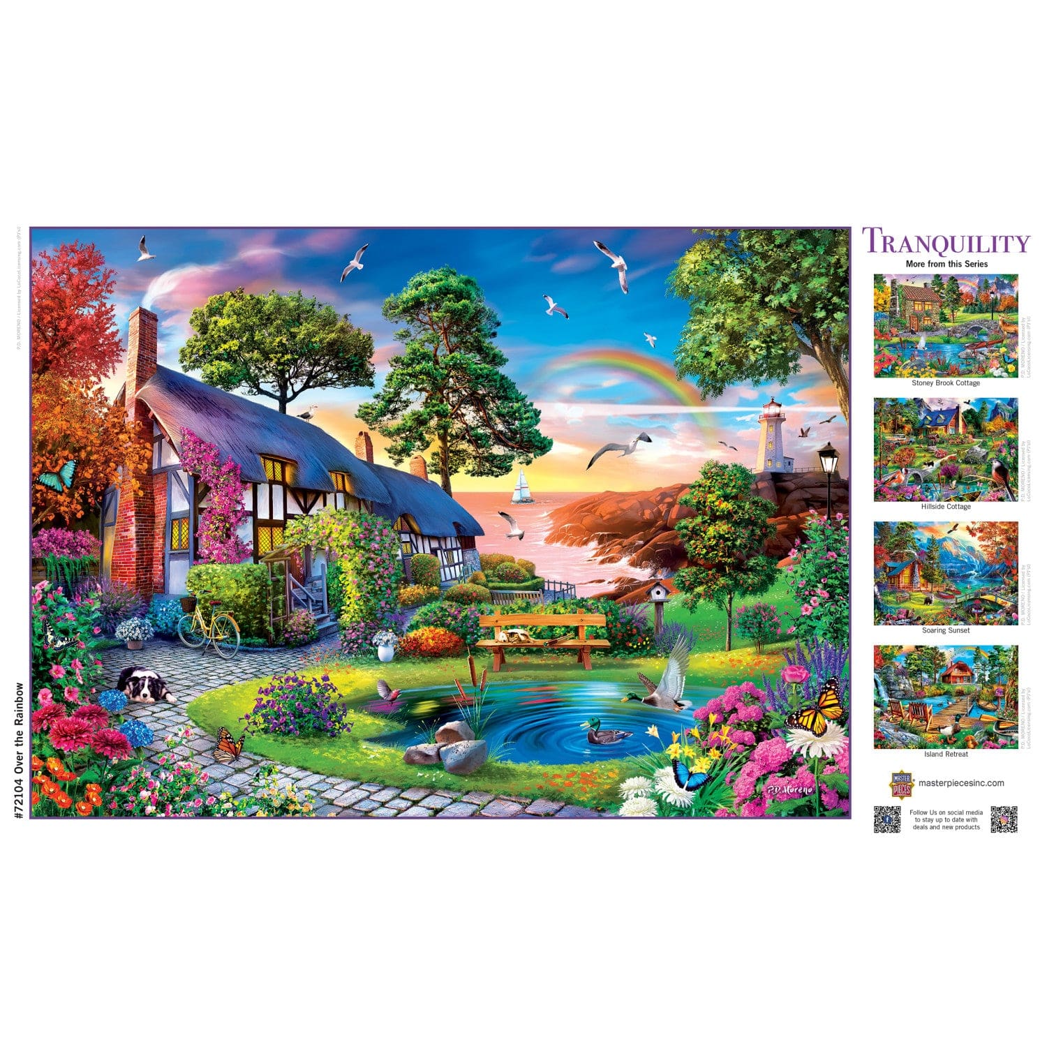 Tranquility - Rainbow 1000 Piece Jigsaw Puzzle - Image 4