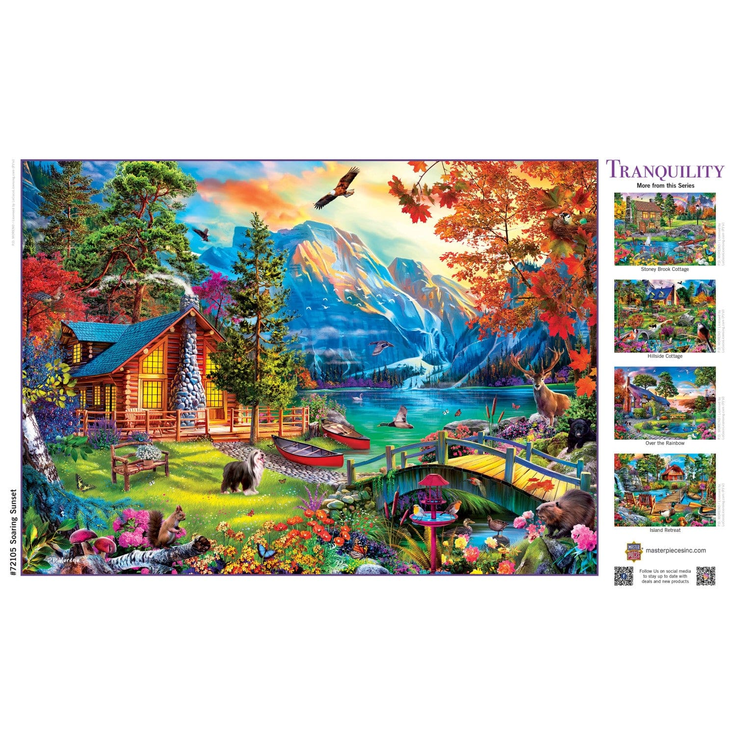 Tranquility - Soaring Sunset 1000 Piece Jigsaw Puzzle - Image 4