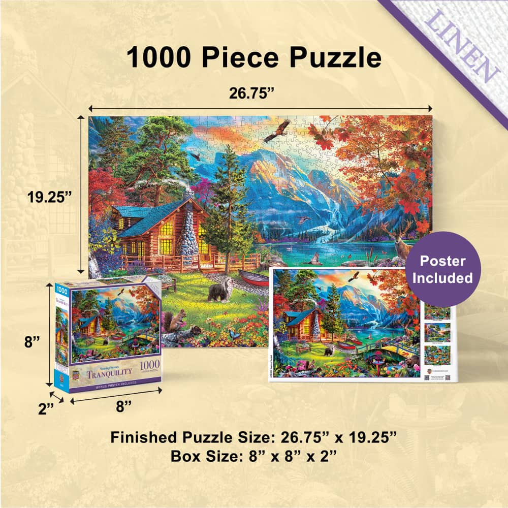 Tranquility - Soaring Sunset 1000 Piece Jigsaw Puzzle - Image 5
