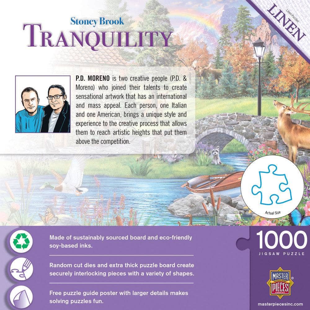 Tranquility - Stoney Brook Cottage 1000 Piece Jigsaw Puzzle - Image 3