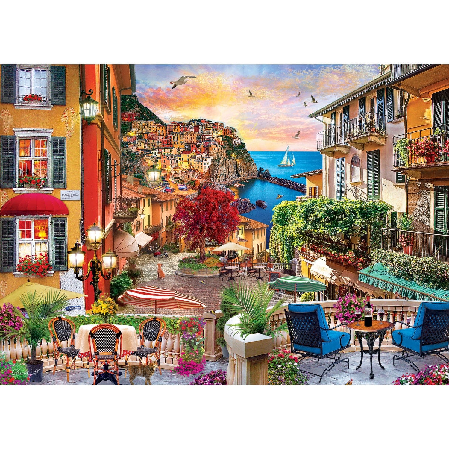 Travel Diary - Italian Afternoon 500 Piece Jigsaw Puzzle - Image 2