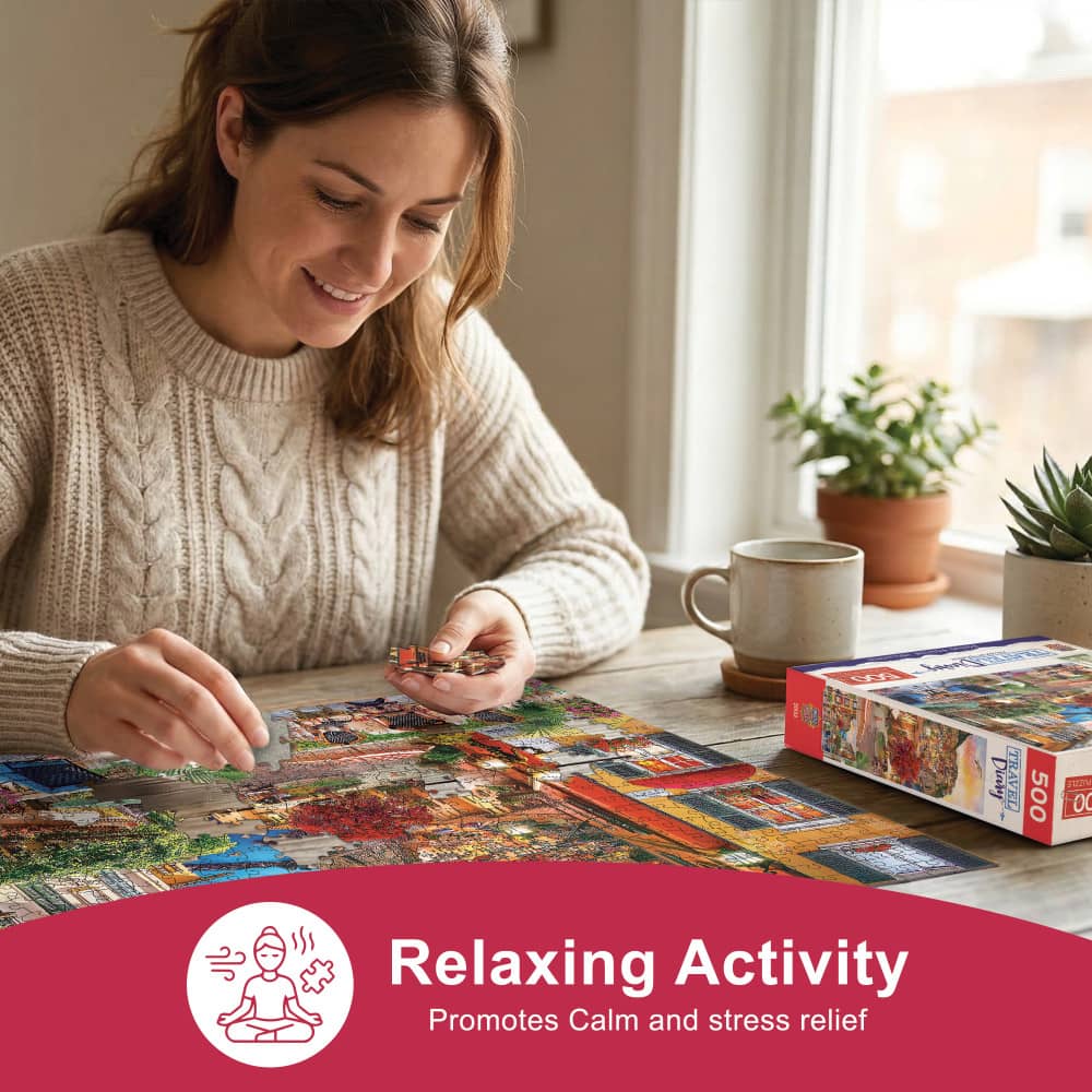 Travel Diary - Italian Afternoon 500 Piece Jigsaw Puzzle - Image 6