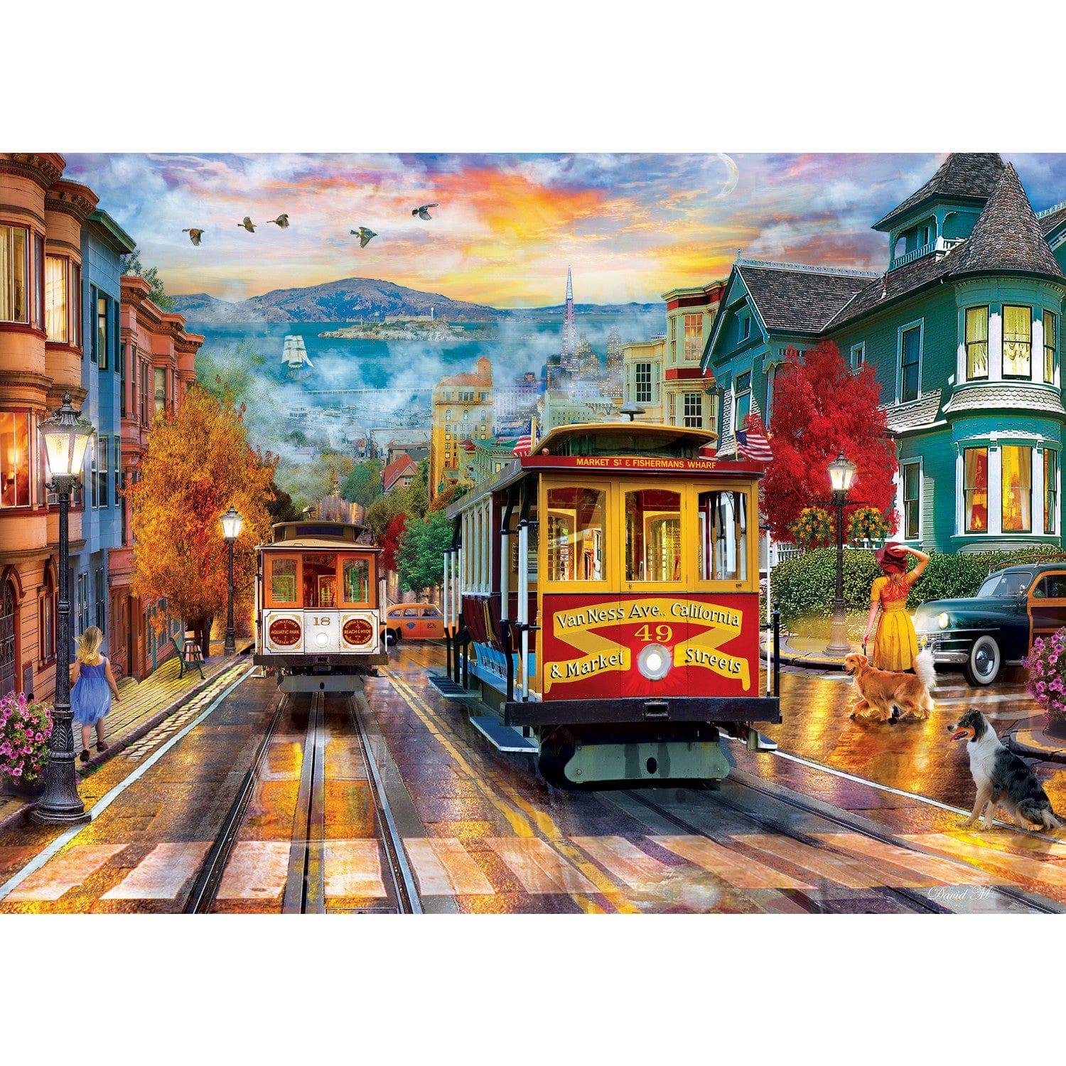 Travel Diary - San Francisco Rise 500 Piece Jigsaw Puzzle - Image 2