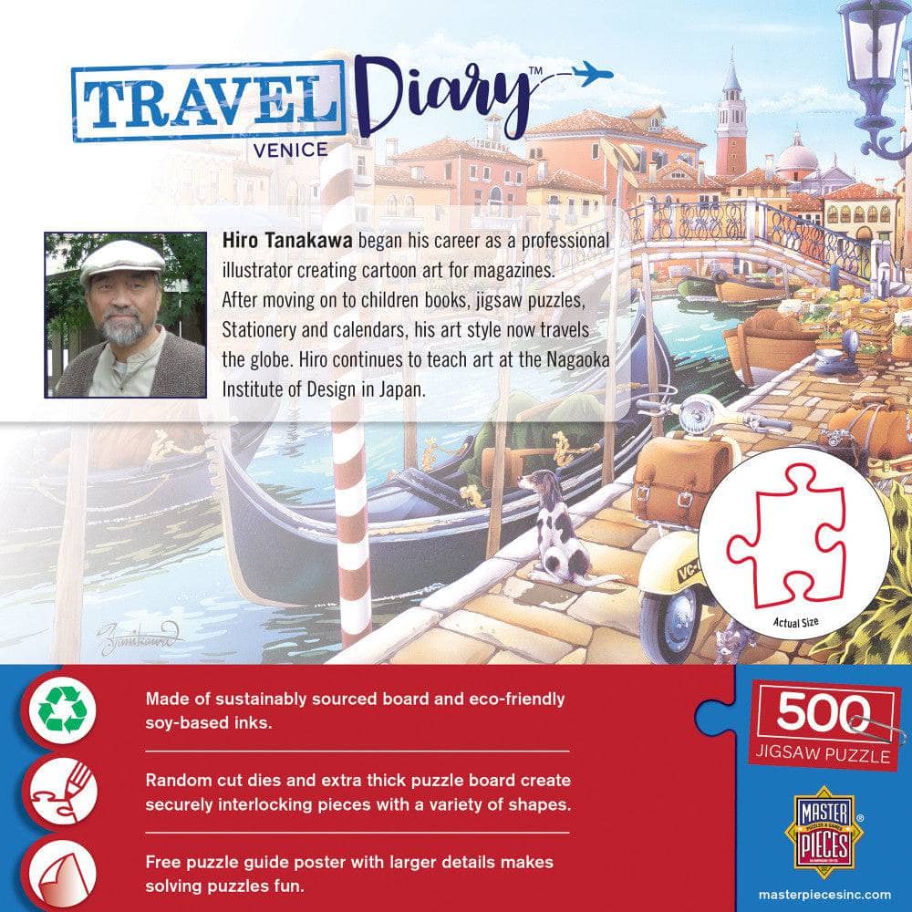 Travel Diary - Venice 500 Piece Jigsaw Puzzle - Image 3