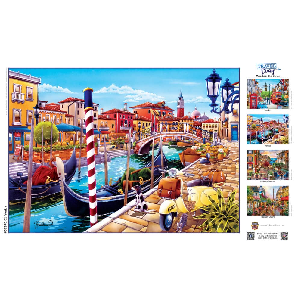 Travel Diary - Venice 500 Piece Jigsaw Puzzle - Image 4