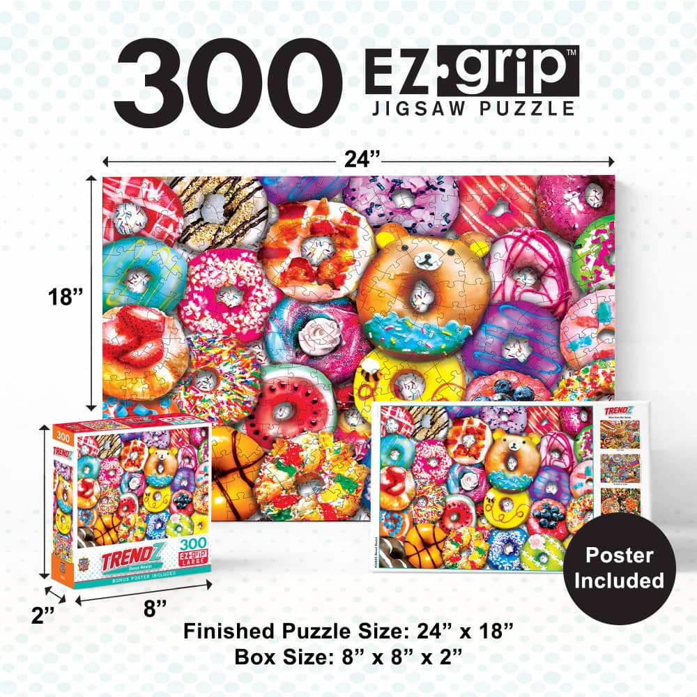 Trendz - Donut Resist 300 Piece EZ Grip Jigsaw Puzzle - Image 5