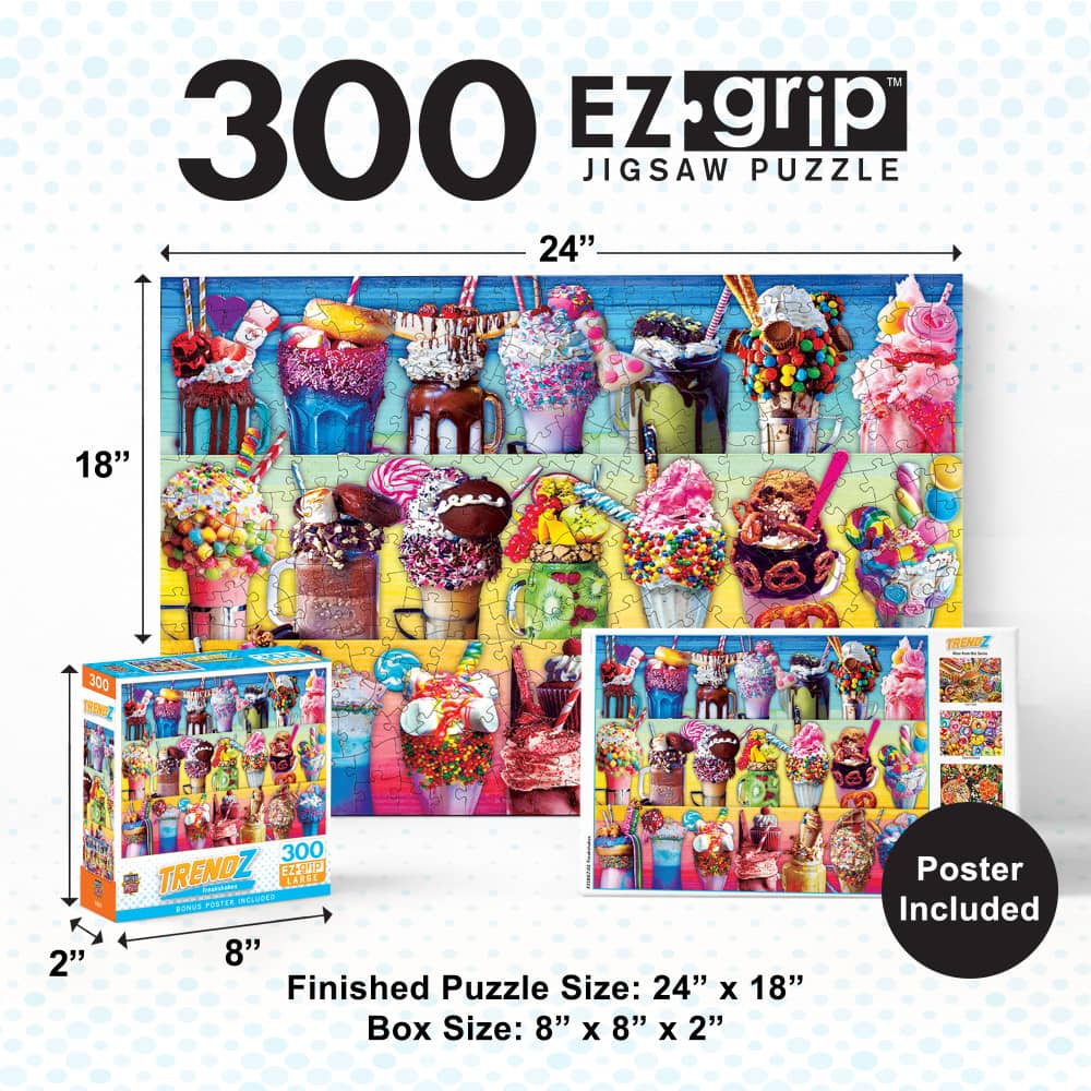 Trendz - Freakshakes 300 Piece EZ Grip Jigsaw Puzzle - Image 5